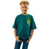 imageMinecraft Creeper Pocket Crew Neck Short Sleeve Boys Green Colorblock TShirtMnc Creeper Pocket