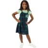 imageMinecraft Creepers Girls 2Pack Green Baby Tee ampamp Plaid Mini Dress SetMinecraft Creepers Green