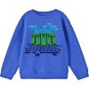 imageMinecraft Creepers Walking with Clouds and Shadows Youth Boys Royal Blue LongSleeve TeeBlue