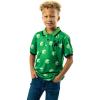 imageMinecraft Cubes Short Sleeve Boys Green Polo ShirtMnc Cubes Green