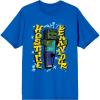 imageMinecraft Cursed Zombie Steve Hostile Behavior Mens Royal Blue TShirtRoyal