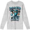 imageMinecraft Diamond Miner Mens Athletic Heather Long Sleeve ShirtGray