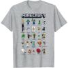 imageMinecraft Group Shot Poster Collage Style TShirtHeather Grey