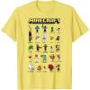 imageMinecraft Group Shot Poster Collage Style TShirtLemon Yellow