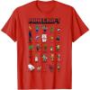 imageMinecraft Group Shot Poster Collage Style TShirtRed