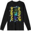 imageMinecraft Hostile Behaviour Zombie Mens Black Long Sleeve ShirtBlack