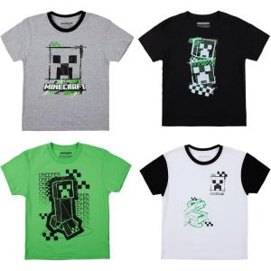 imageMinecraft Creepers Value 4Pack of Youth Boys Short Sleeve TeesMinecraft Creepers Value
