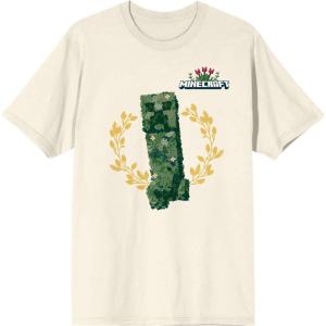imageMinecraft Floral Creeper Ladies Natural Ground TShirtWhite