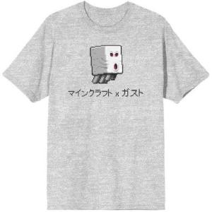 imageMinecraft Ghast and Kanji Characters Mens Athletic Heather Graphic TeeGray