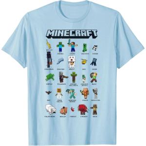 imageMinecraft Group Shot Poster Collage Style TShirtBaby Blue