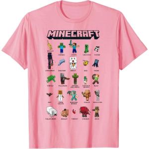 imageMinecraft Group Shot Poster Collage Style TShirtPink