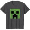 imageMinecraft Creeper Big Face TShirtDark Heather Grey