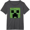 imageMinecraft Creeper Big Face TShirtDark Heather Grey