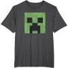 imageMinecraft Creeper Big Face TShirtDark Heather Grey