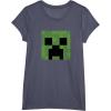imageMinecraft Creeper Big Face TShirtHeather Blue