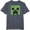 imageMinecraft Creeper Big Face TShirtHeather Blue