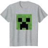 imageMinecraft Creeper Big Face TShirtHeather Grey