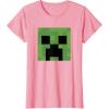 imageMinecraft Creeper Big Face TShirtPink