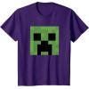 imageMinecraft Creeper Big Face TShirtPurple