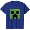 imageMinecraft Creeper Big Face TShirtRoyal Blue