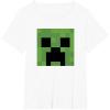 imageMinecraft Creeper Big Face TShirtWhite