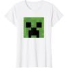 imageMinecraft Creeper Big Face TShirtWhite