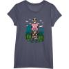 imageMinecraft Farm Animal Stack Poster TShirtHeather Blue