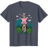 imageMinecraft Farm Animal Stack Poster TShirtHeather Blue