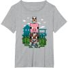 imageMinecraft Farm Animal Stack Poster TShirtHeather Grey