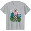 imageMinecraft Farm Animal Stack Poster TShirtHeather Grey