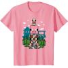 imageMinecraft Farm Animal Stack Poster TShirtPink