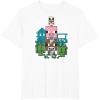 imageMinecraft Farm Animal Stack Poster TShirtWhite