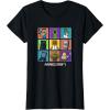 imageMinecraft Group Shot Colored Box Up TShirtBlack