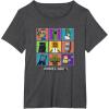 imageMinecraft Group Shot Colored Box Up TShirtDark Heather Grey