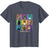 imageMinecraft Group Shot Colored Box Up TShirtHeather Blue