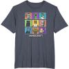 imageMinecraft Group Shot Colored Box Up TShirtHeather Blue