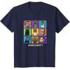 imageMinecraft Group Shot Colored Box Up TShirtNavy Blue