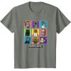 imageMinecraft Group Shot Colored Box Up TShirtOlive Heather