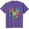imageMinecraft Group Shot Colored Box Up TShirtPurple Heather