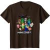 imageMinecraft Heroes ampamp Enemies Group Shot TShirtBrown