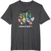 imageMinecraft Heroes ampamp Enemies Group Shot TShirtDark Heather Grey