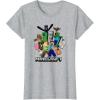 imageMinecraft Heroes ampamp Enemies Group Shot TShirtHeather Grey