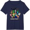 imageMinecraft Heroes ampamp Enemies Group Shot TShirtNavy Blue