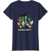 imageMinecraft Heroes ampamp Enemies Group Shot TShirtNavy Blue