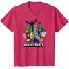 imageMinecraft Heroes ampamp Enemies Group Shot TShirtRed Heather