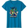 imageMinecraft Heroes ampamp Enemies Group Shot TShirtSapphire Blue