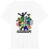 imageMinecraft Heroes ampamp Enemies Group Shot TShirtWhite