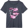 imageMinecraft Pink Axolotl Pond TShirtHeather Blue