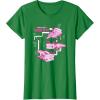 imageMinecraft Pink Axolotl Pond TShirtKelly Green