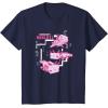 imageMinecraft Pink Axolotl Pond TShirtNavy Blue